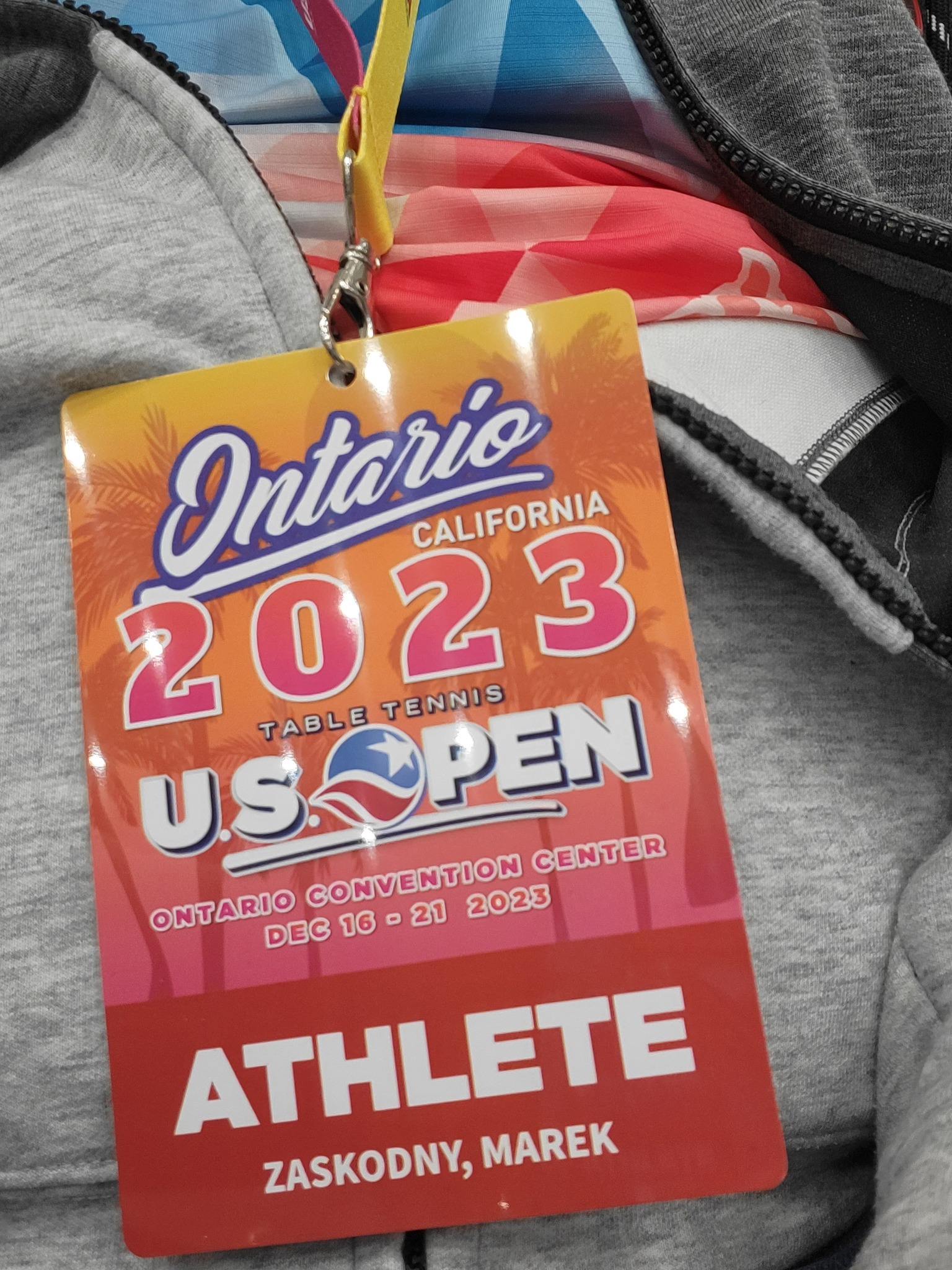 US OPEN 2023 - kartička